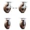 Service Caster 8 Inch High Temp Phenolic Caster Brakes/Swivel Locks and 2 Rigid SCC, 2PK SCC-35S820-PHRHT-SLB-BSL-2-R-2 - alternate 1
